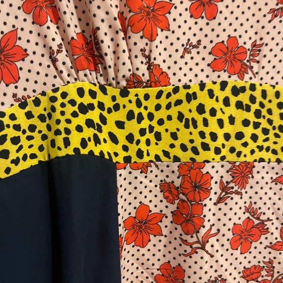 Mixed Pattern Dress - Picture 2 of 5